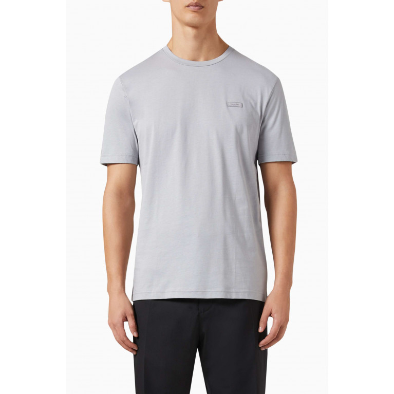 Calvin Klein - Micro Logo T-Shirt in Cotton Grey
