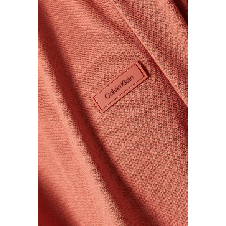 Calvin Klein - Micro Logo T-Shirt in Cotton Brown