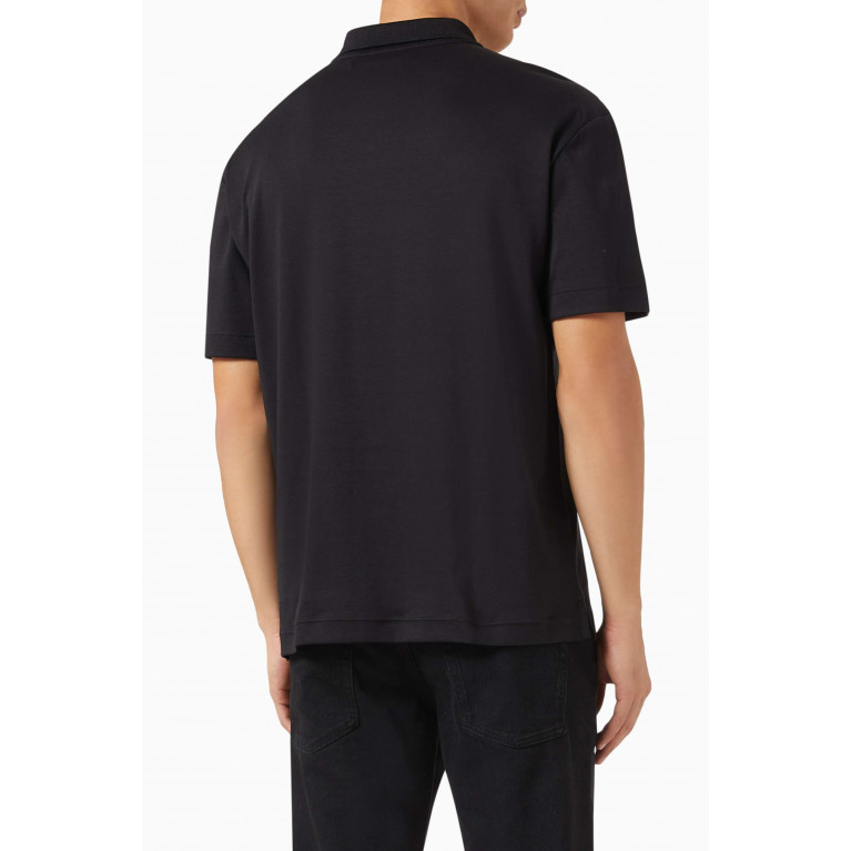 Calvin Klein - Logo Tape Polo Shirt in Cotton