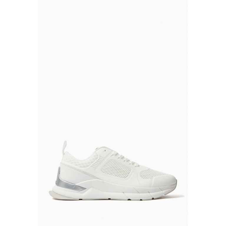Calvin Klein - Low-top Lace-up Sneakers in Mesh White