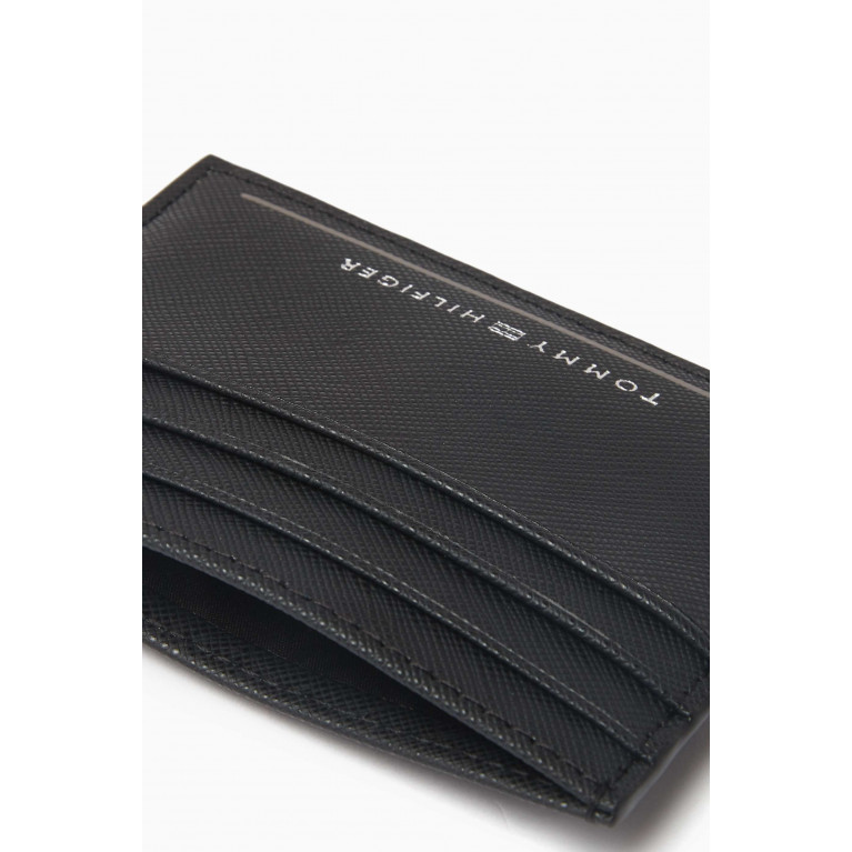 Tommy Hilfiger - Logo Card Holder in Saffiano Leather