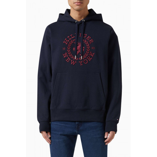 Tommy Hilfiger - Icon Crest Hoodie in Cotton Terry