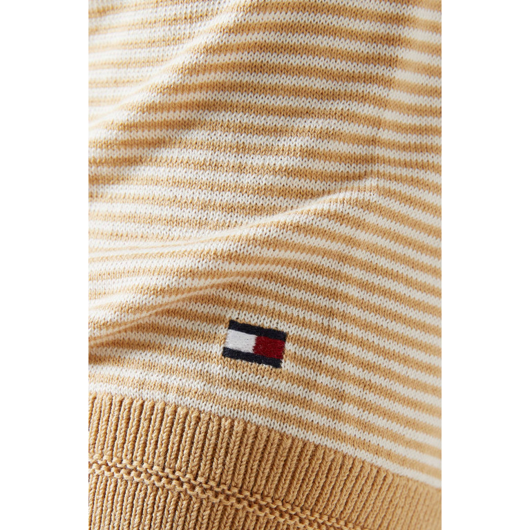 Tommy Hilfiger - DC Striped Polo Shirt in Cotton-lyocell Blend