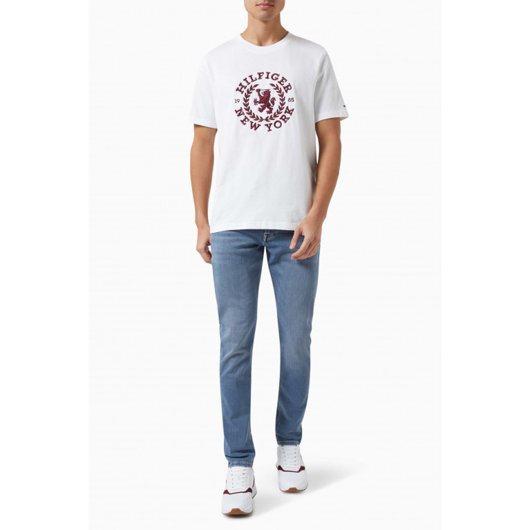 Tommy Hilfiger - Icon Crest T-shirt in Cotton Jersey White
