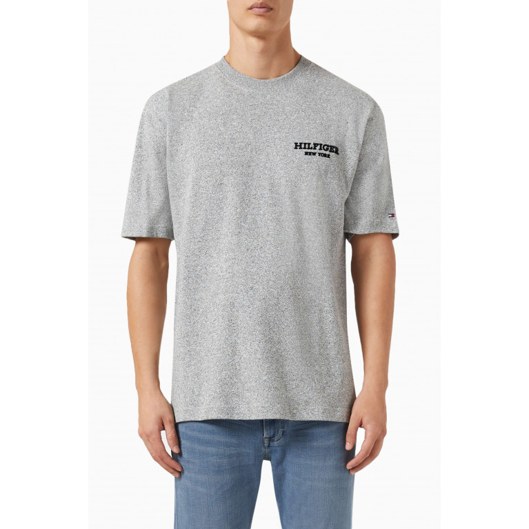 Tommy Hilfiger - Monotype Mouline T-shirt in Cotton-jersey