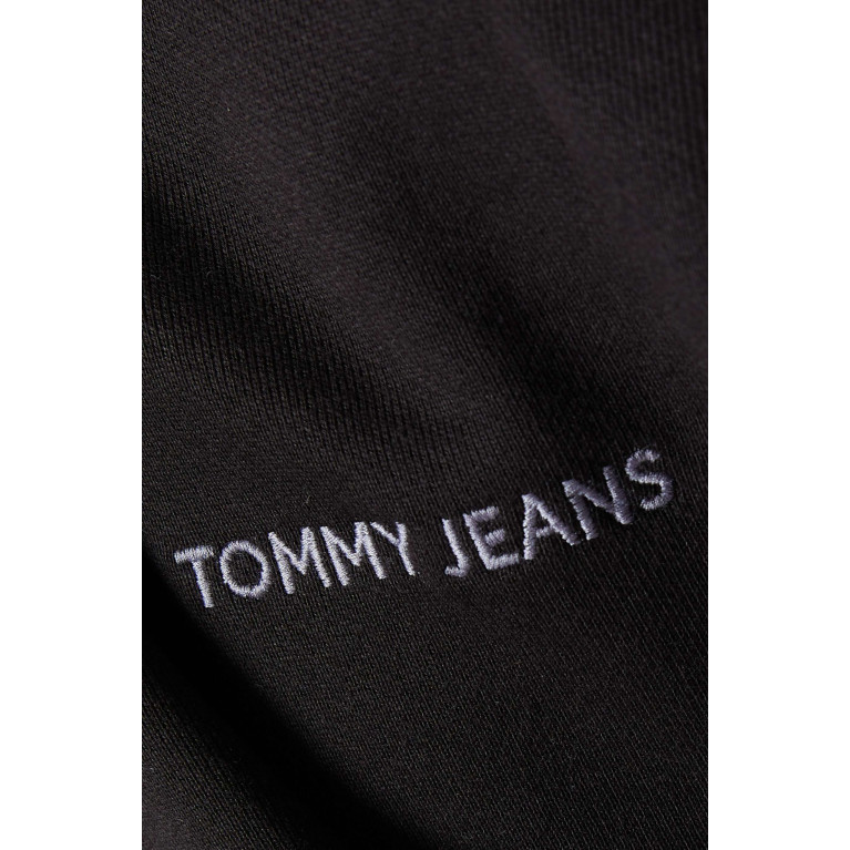 Tommy Jeans - Classic Logo Boxy Bomber Jacket in Cotton Fleece