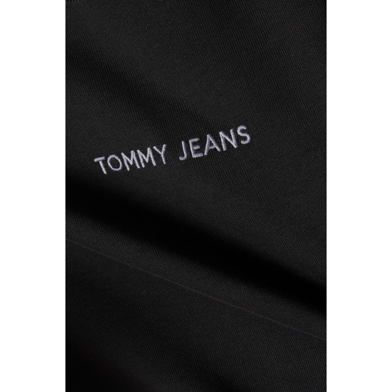 Tommy Jeans - Classic Logo T-Shirt in Cotton Black
