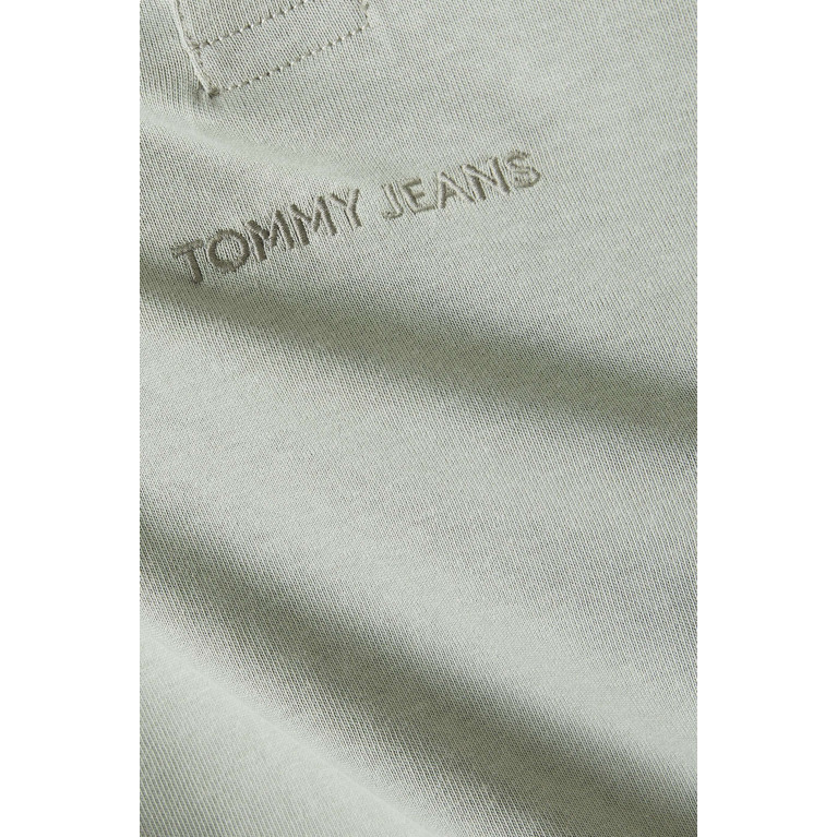 Tommy Jeans - Tonal Classics Rugby Polo Shirt in Cotton