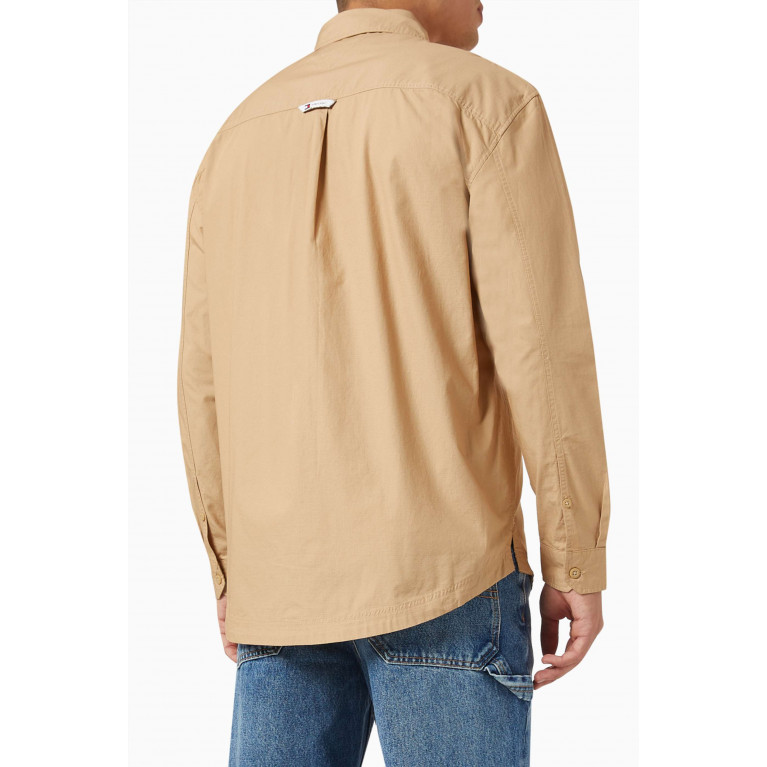 Tommy Jeans - Logo-patch Cargo Shirt in Cotton