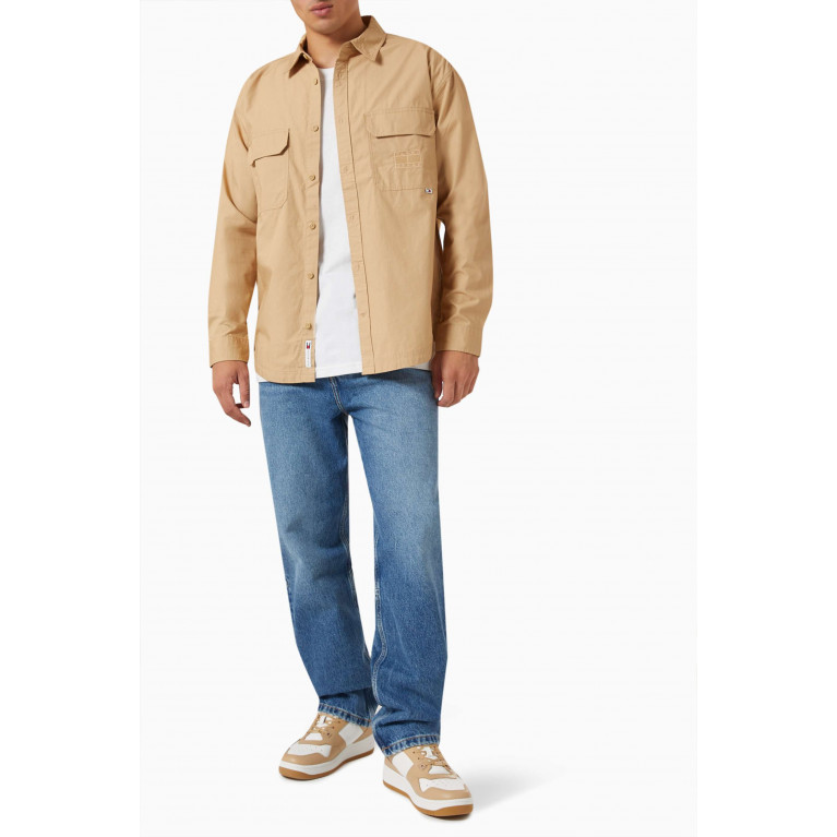 Tommy Jeans - Logo-patch Cargo Shirt in Cotton