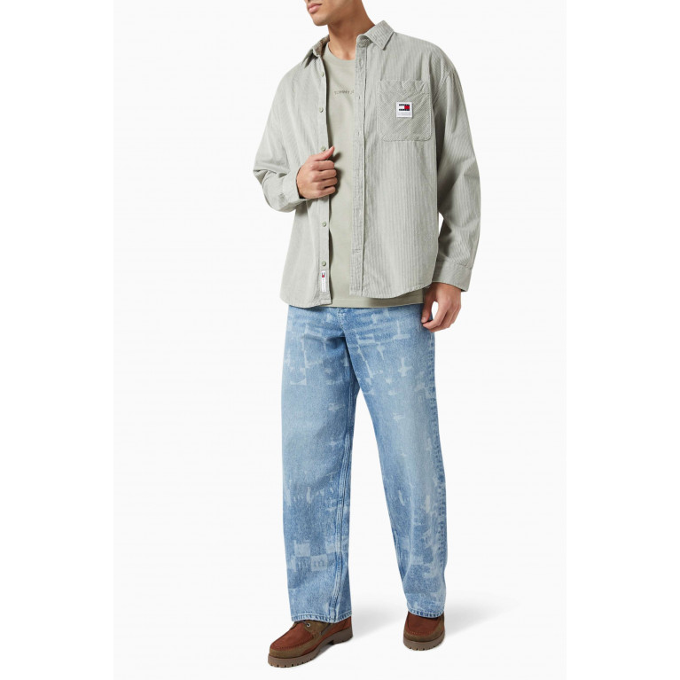 Tommy Jeans - Chunky Logo Shirt in Corduroy