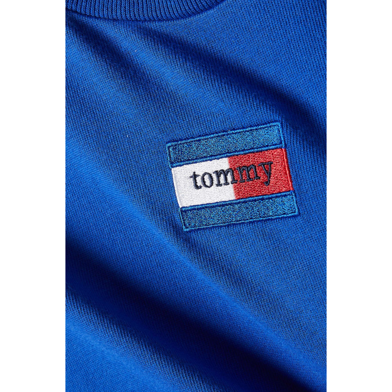 Tommy Jeans - Essential Logo T-Shirt in Cotton Blue