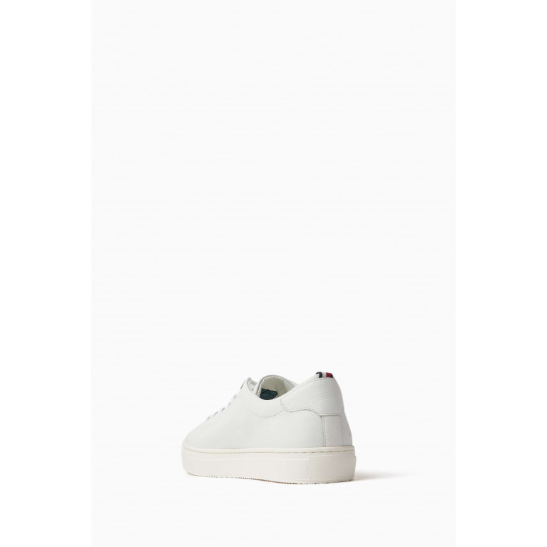 Tommy Hilfiger - Cupsole Low-top Sneakers in Leather White