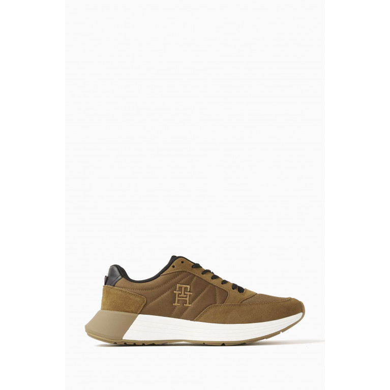 Tommy Hilfiger - TH Elevated Sneakers in Suede Brown