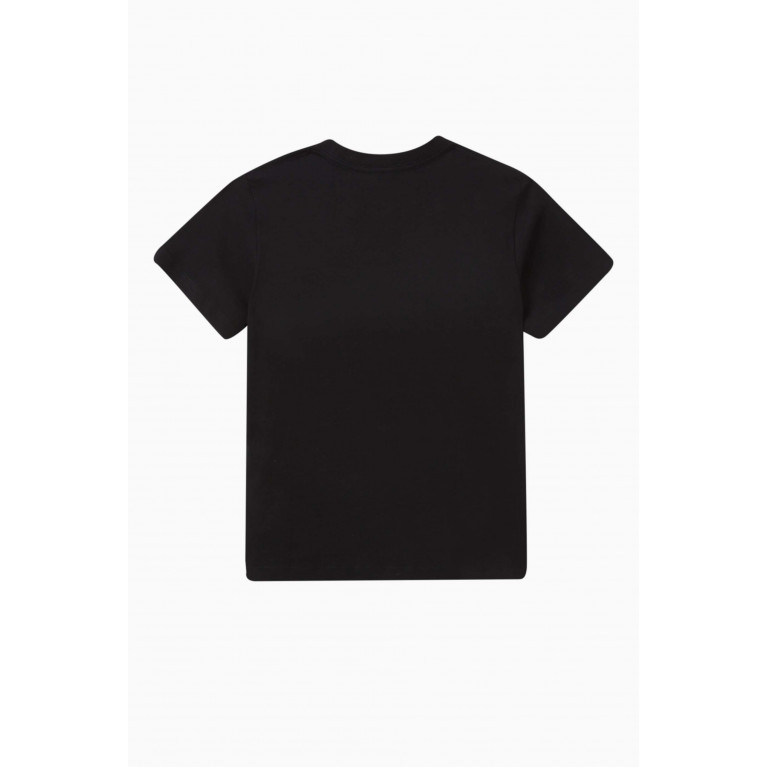 Molo - Smiley-print T-shirt in Cotton Black