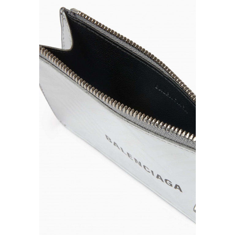 Balenciaga - Cash Long Coin & Cardholder in Metallic Calfskin