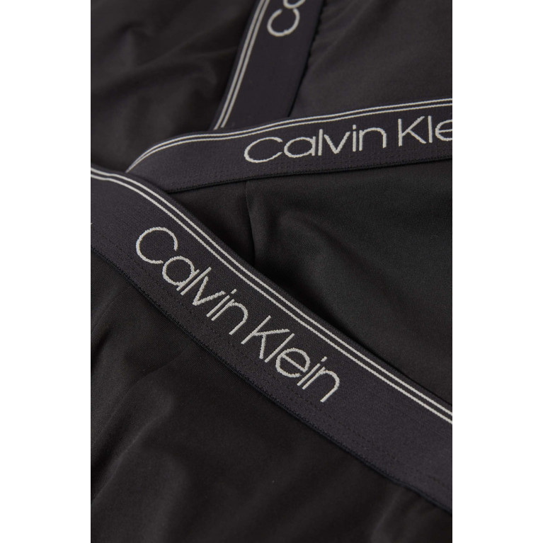 Calvin Klein - Logo Band Trunks in Micro Stretch, Set of 3 Black