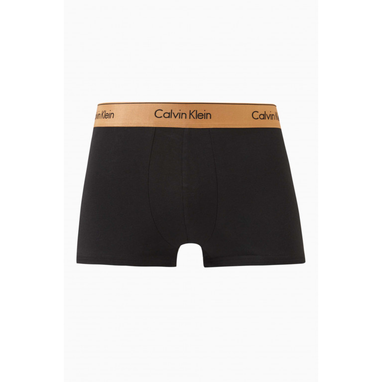 Calvin Klein - Logo Trunks in Cotton Jersey Black