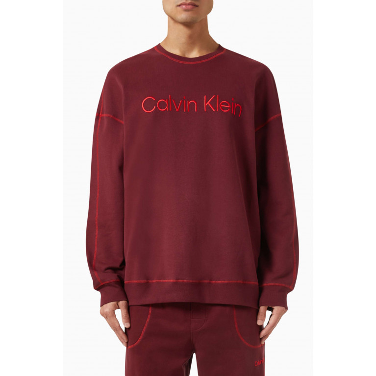 Calvin Klein - Future Shift Lounge Sweatshirt in Cotton Terry