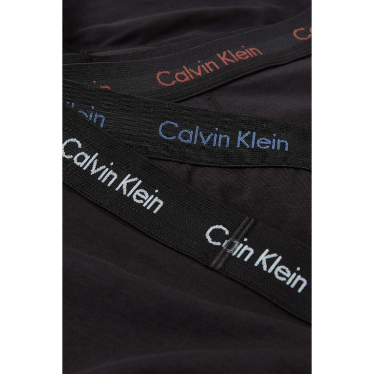 Calvin Klein - Logo Band Trunks in Cotton, Set of 3 Black