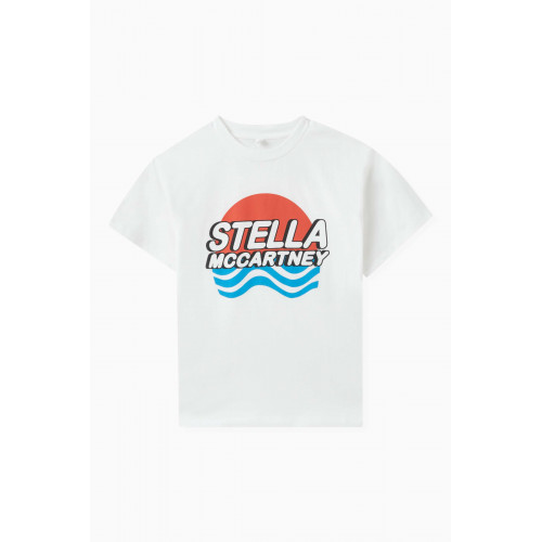Stella McCartney - Graphic Logo Print T-shirt in Organic Cotton Jersey