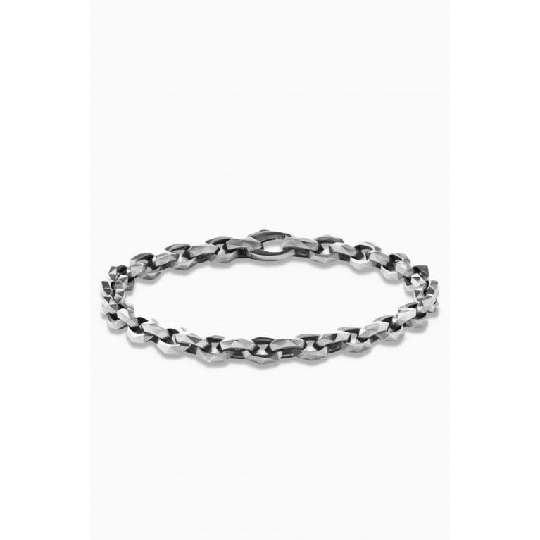 David Yurman - Torqued Chain Link Bracelet in Sterling Silver, 7mm