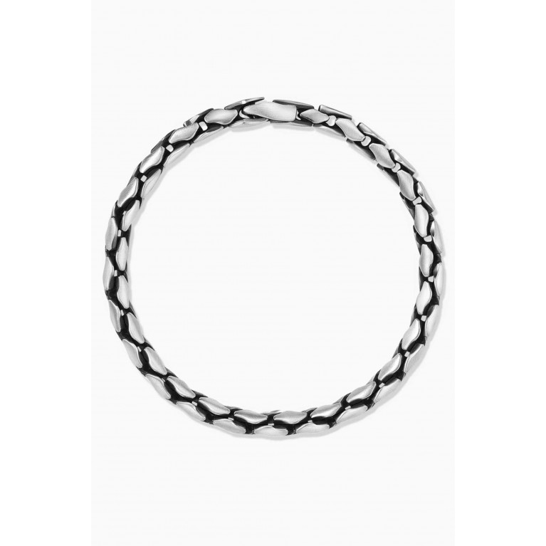 David Yurman - Medium Fluted Chain Bracelet in Sterling Silver, 5mm