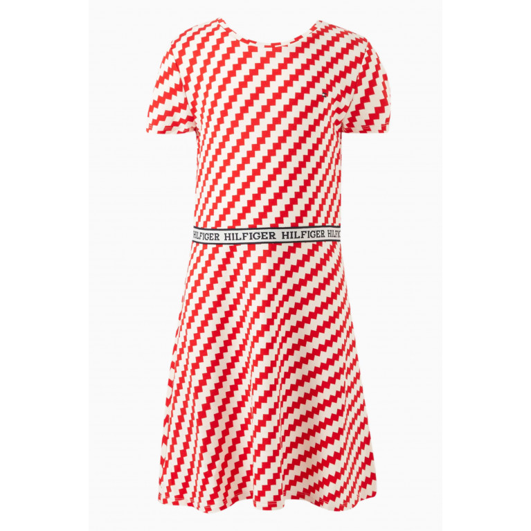 Tommy Hilfiger - Monotype Tape Jagged Stripe Dress