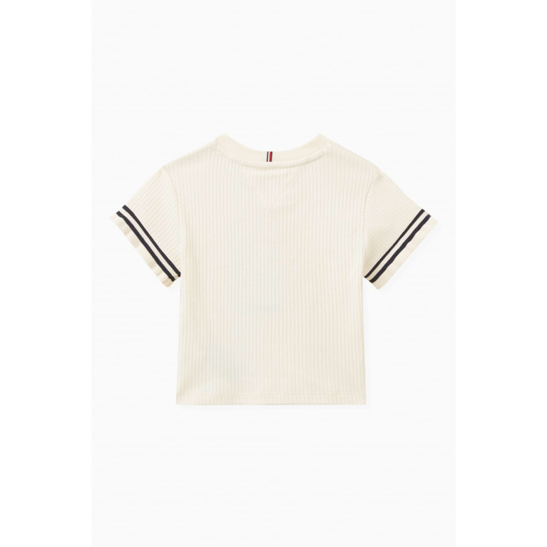 Tommy Hilfiger - Essential Ruffle Slim T-shirt in Cotton