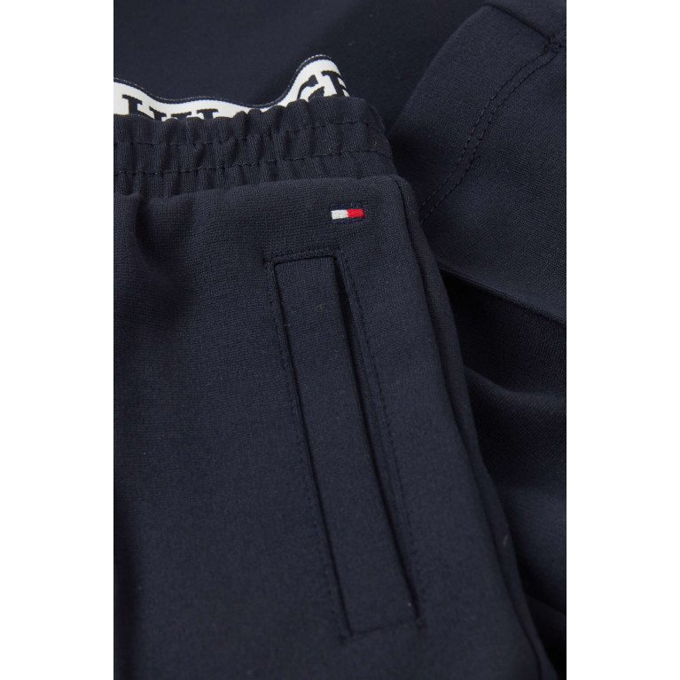 Tommy Hilfiger - Monotype Tape Jagged Stripe Sweatpants in Ecovero-blend Knit Blue