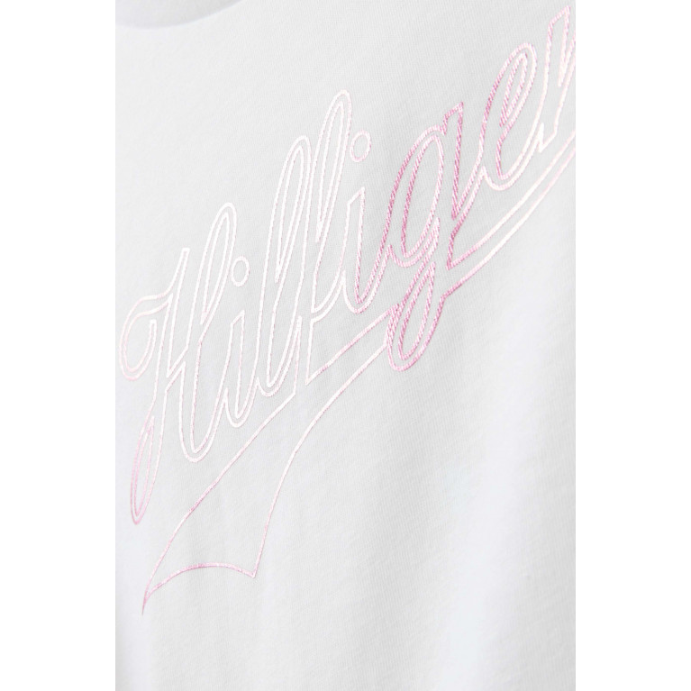 Tommy Hilfiger - Cursive Logo T-shirt in Cotton-blend