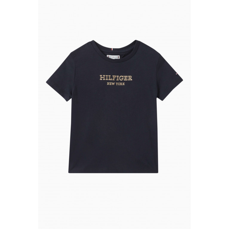Tommy Hilfiger - Monotype Logo T-shirt in Cotton