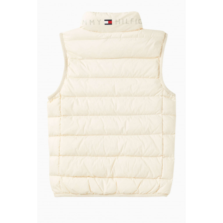 Tommy Hilfiger - Essential Flag Padded Vest in Recycled Nylon Neutral