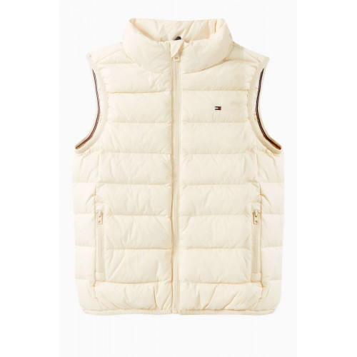 Tommy Hilfiger - Essential Flag Padded Vest in Recycled Nylon Neutral