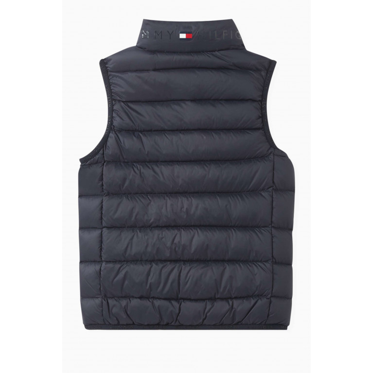 Tommy Hilfiger - Essential Flag Padded Vest in Recycled Nylon Blue