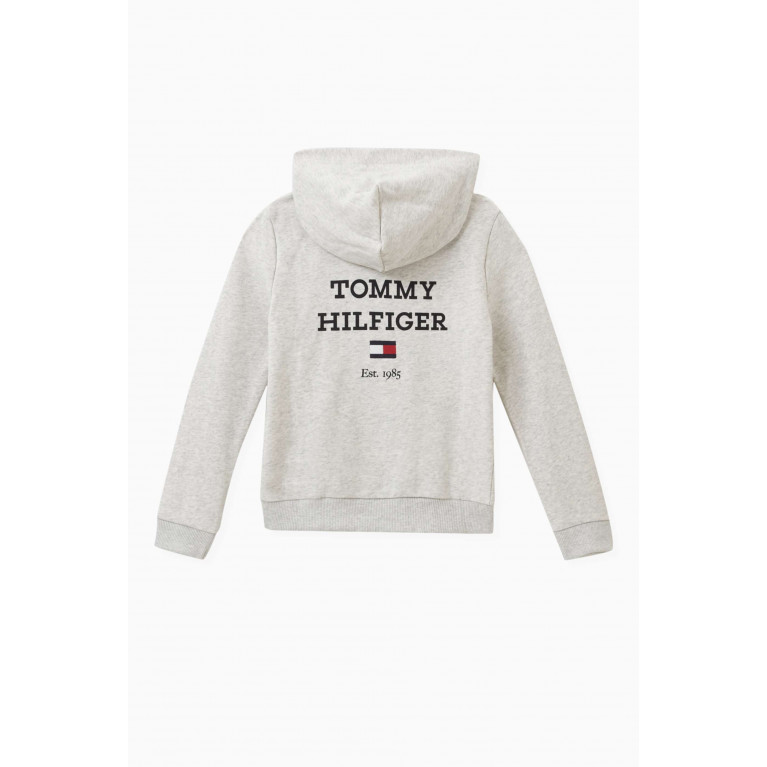 Tommy Hilfiger - Logo Zip-Through Hoodie in Cotton