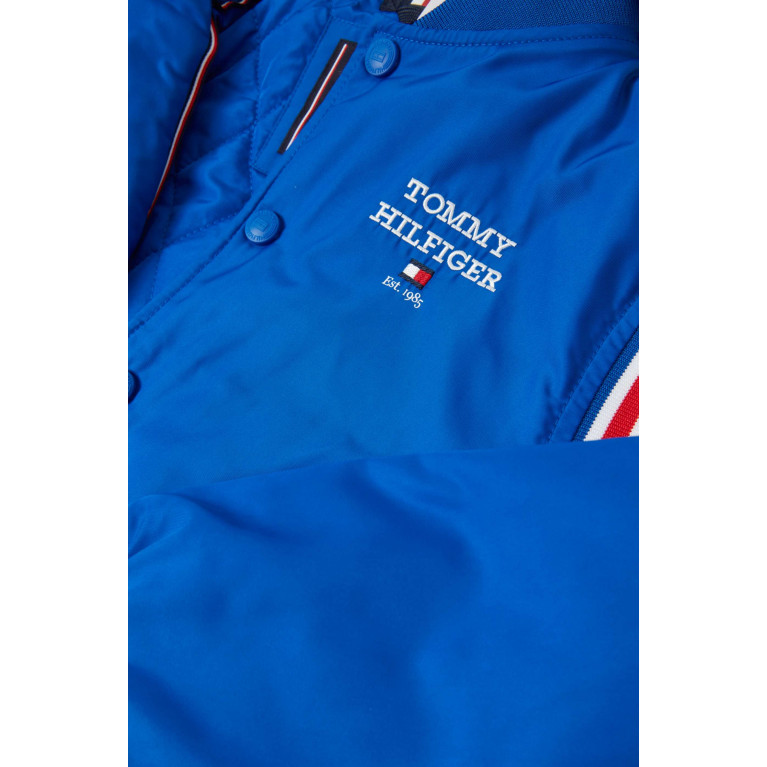 Tommy Hilfiger - Logo-embroidered Bomber Jacket in Polyester