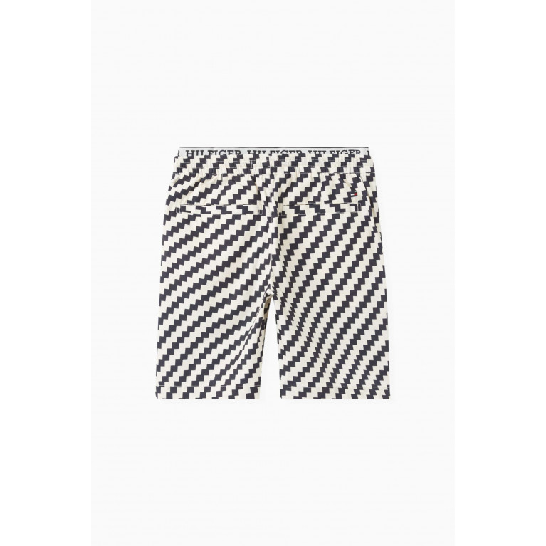Tommy Hilfiger - Jagged Stripe Relaxed Shorts