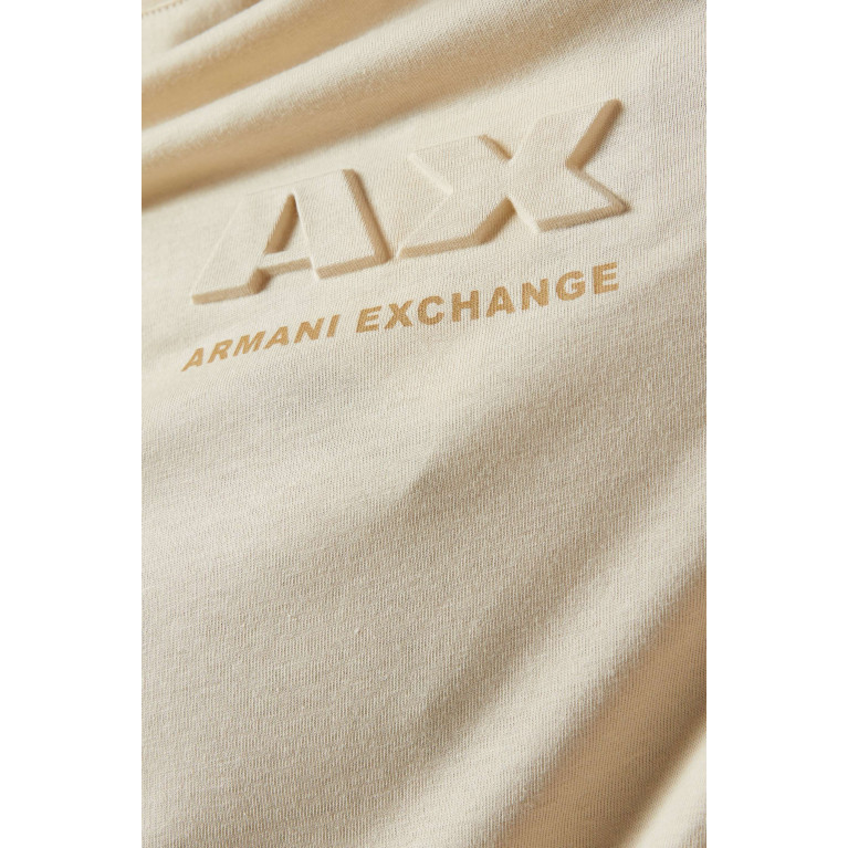 Armani Exchange - Digital Desert AX Logo T-shirt in Cotton Neutral