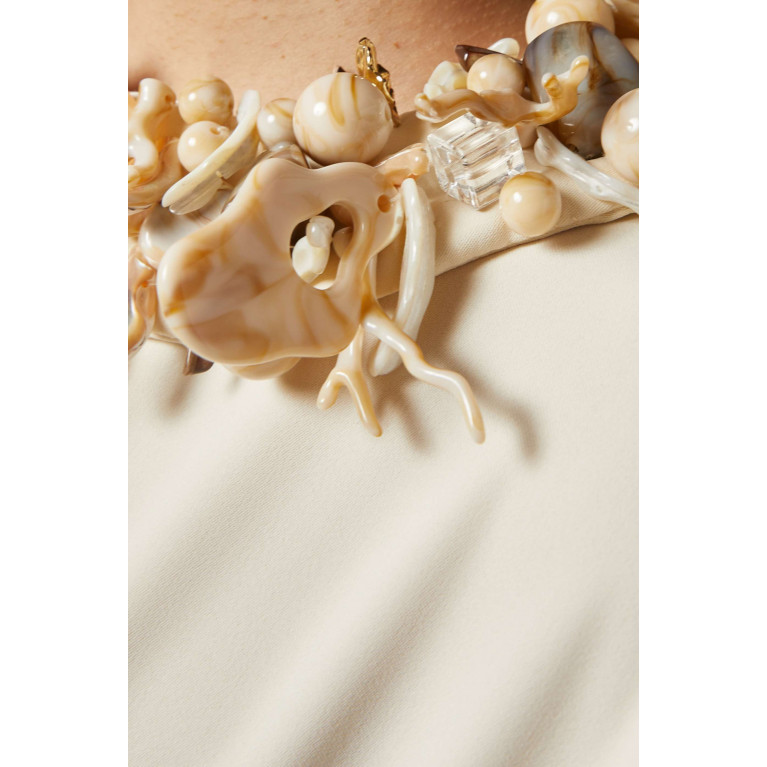 Nihan Peker - Cookie Detachable Necklace Maxi Dress