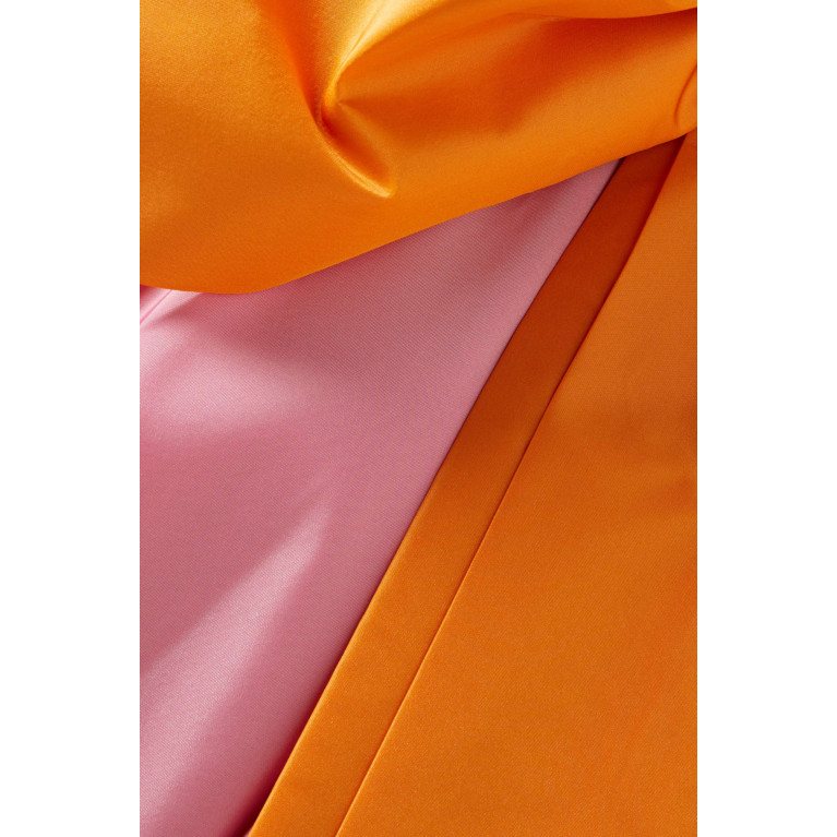 Nihan Peker - Honeygirl Large Bow Maxi Dress in Taffeta