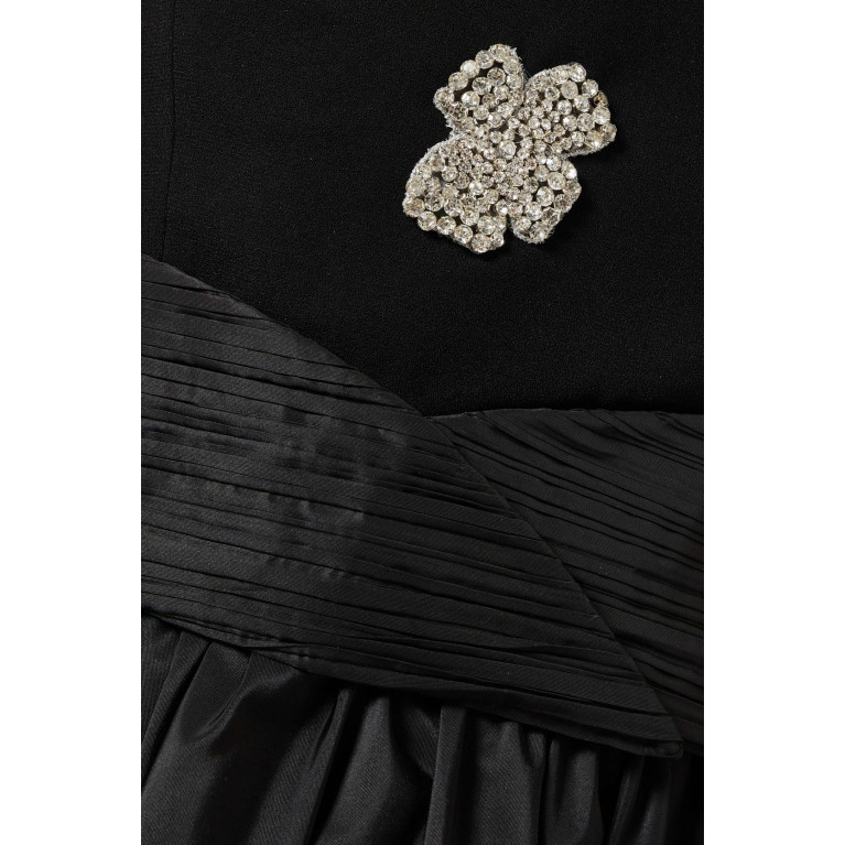 Nihan Peker - Strapless Crystal-embellished Gown in Crepe & Taffeta