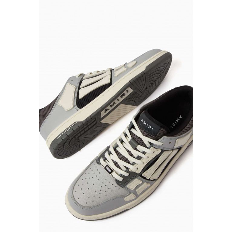 Amiri - Skel Low-top Sneakers in Leather & Mesh