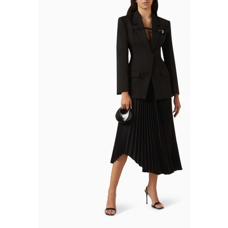 CHATS by C.Dam - Vauban Bar Suit Blazer in Twill-suiting Black