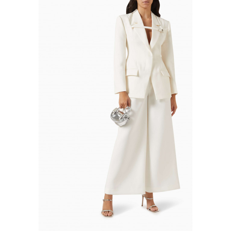 CHATS by C.Dam - Vauban Bar Suit Blazer in Twill-suiting White