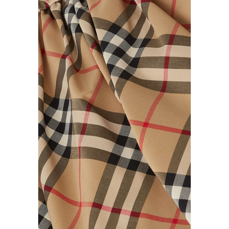 Burberry - Check Shorts in Stretch Cotton