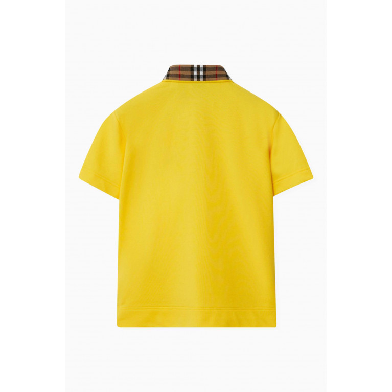 Burberry - Check-print Polo Shirt in Cotton