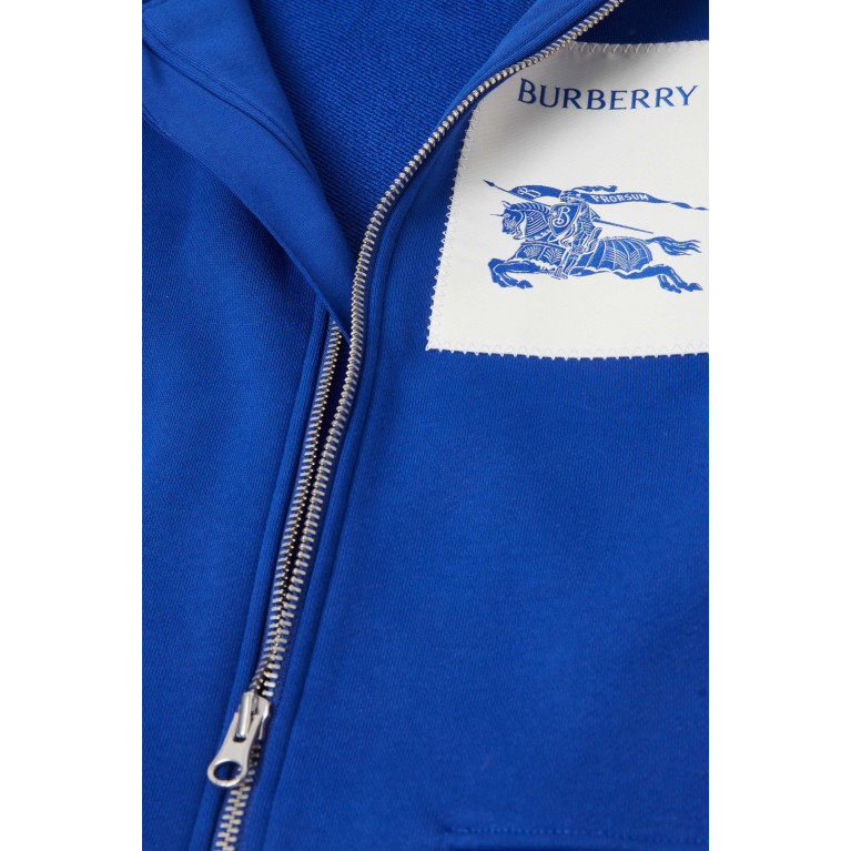 Burberry - Equestrian Knight Motif Hoodie in Cotton