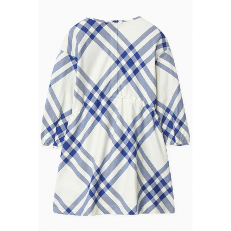 Burberry - Check Print Dress in Brushed Flannel