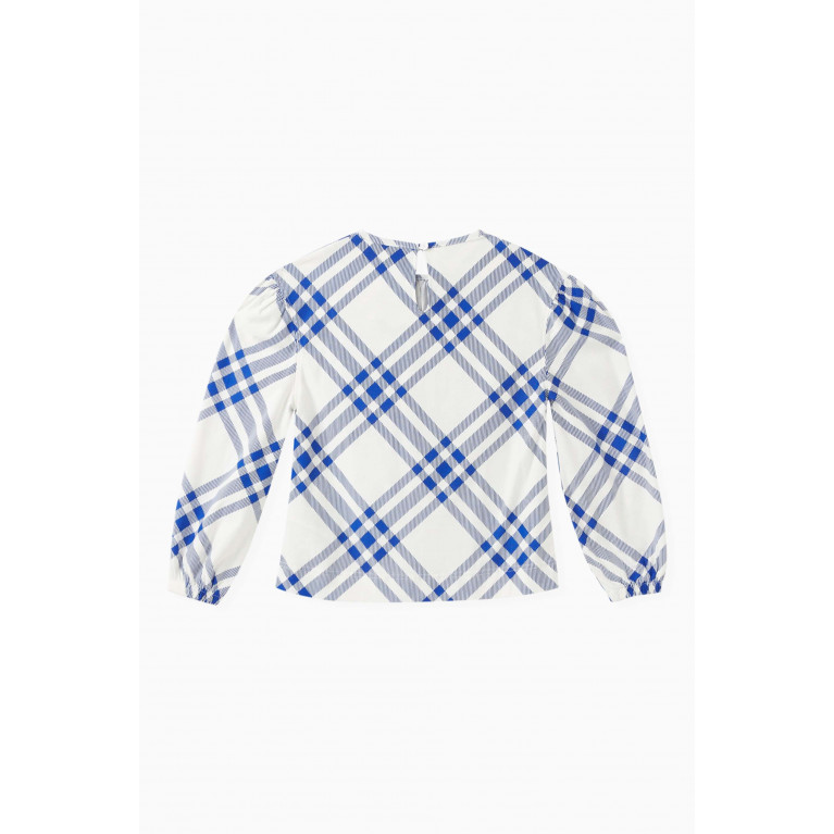 Burberry - Alexas Check-print Top in Cotton-jersey